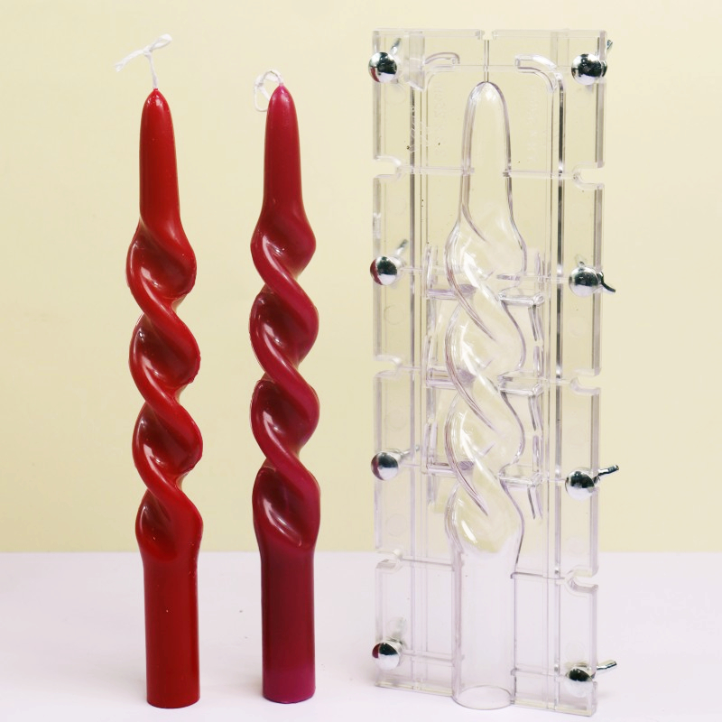 Candle Making Kits - Gedraaide Streep Kolom Acryl Kaars Schimmel