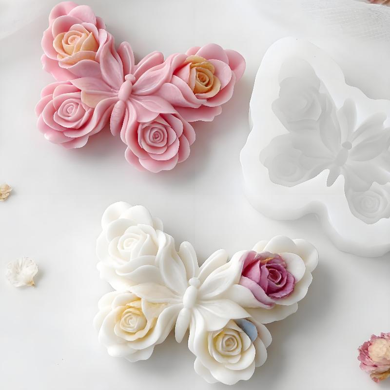 Candle Making Ideas - DIY Rose Butterfly Form siliconen mal
