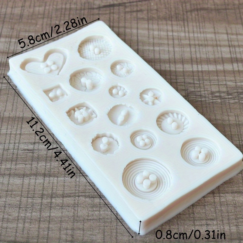 Knopvormige siliconen mal voor - Candle Making Ideas recensie en prijs