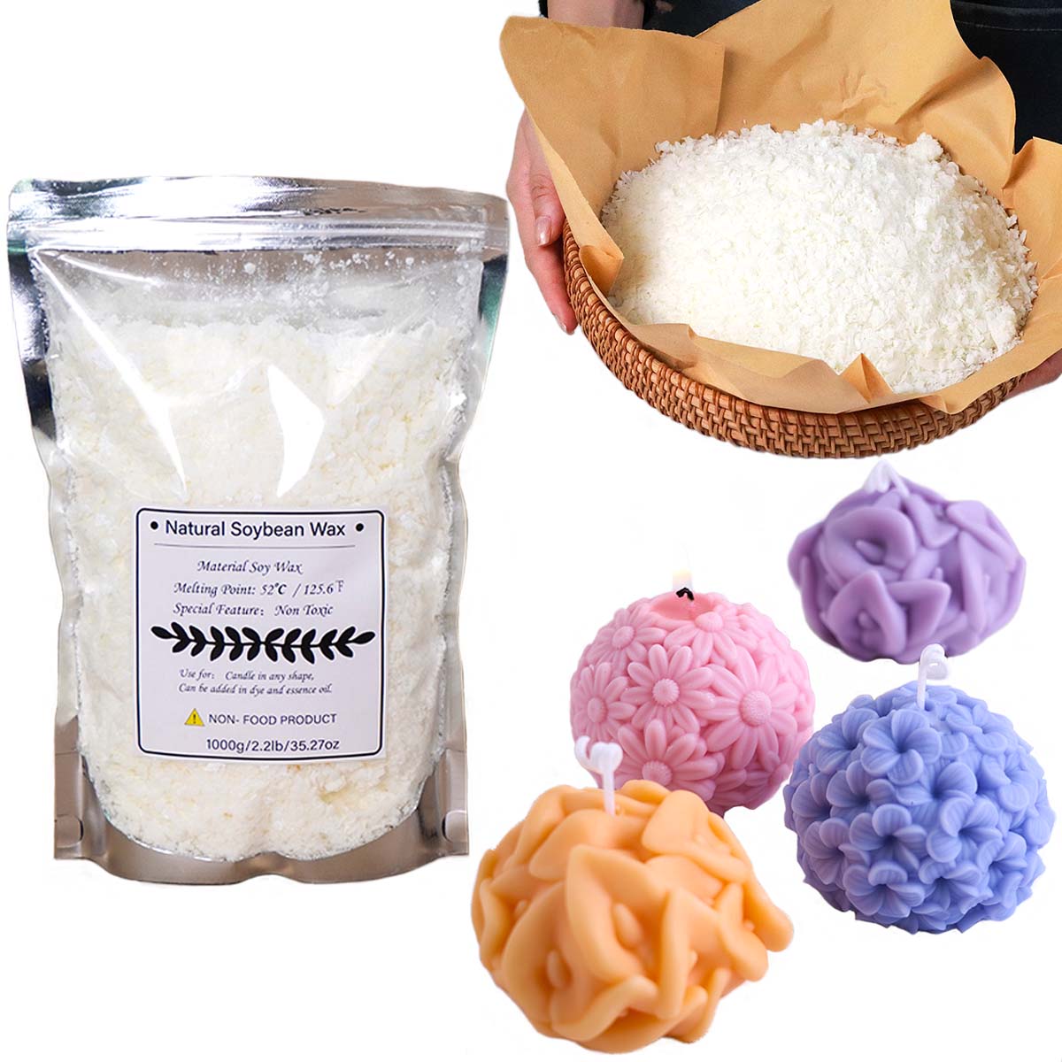 100/250/500/1000g Natuurlijke  - Candle Making Kits recensie en prijs
