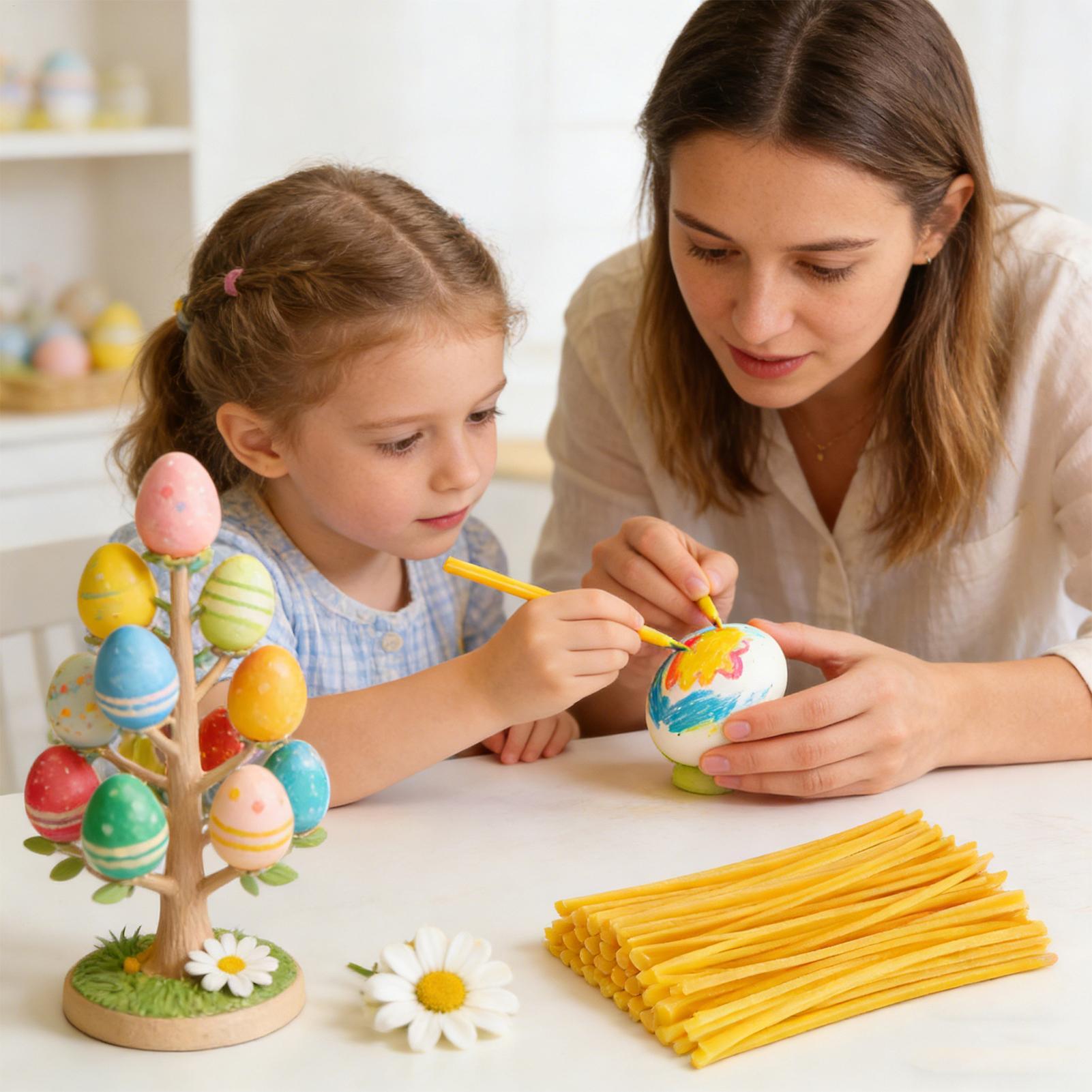 Ei-decoratie bijenwasstokjes 1 - Candle Making Kits recensie en prijs